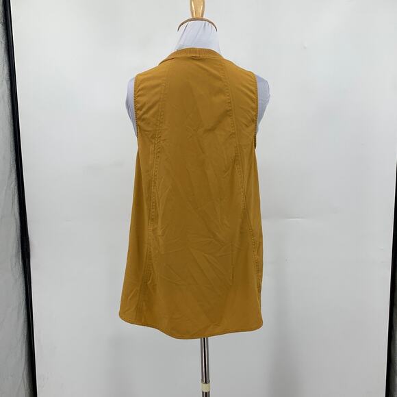 Athleta Tank Top Womens Extra Small Yarrow Zephyr Slit Hem Lightweight Stretch - Picture 4 of 9